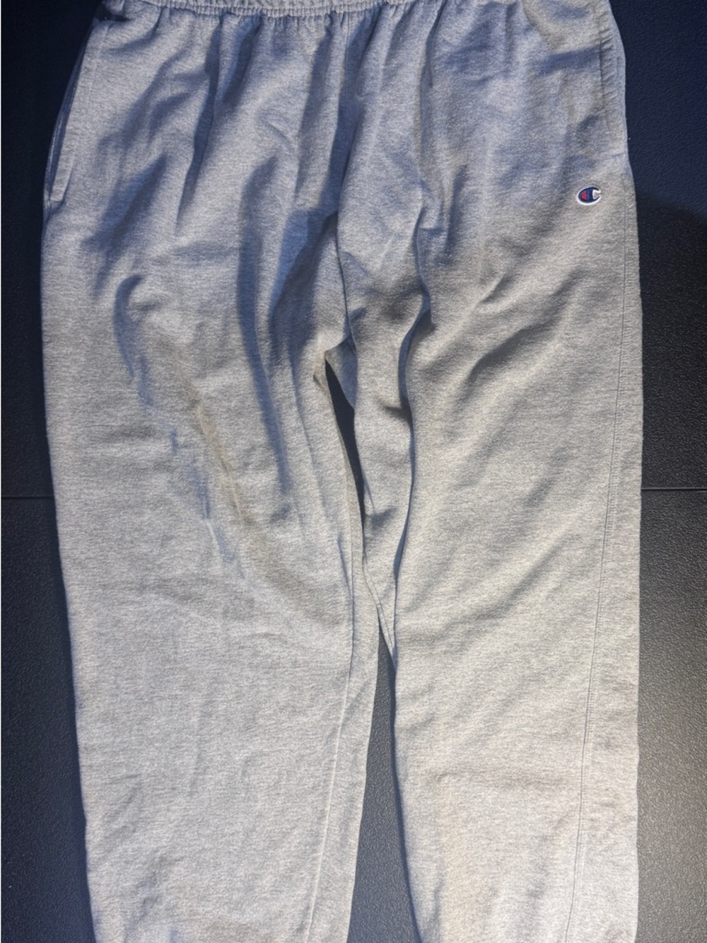 Champion Kids Light Gray Joggers with Classic C Logo